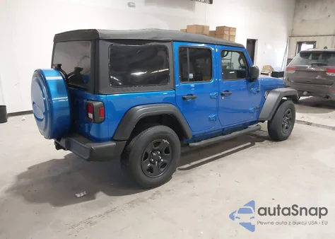 2021 Jeep Wrangler Unlimited Sport 4X4 из США, поврежденный, VIN 1C4HJXDN1MW762495